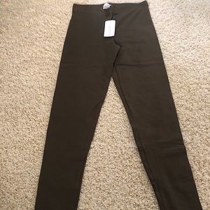 NEW Dark Olive Leggings (Forever 21)